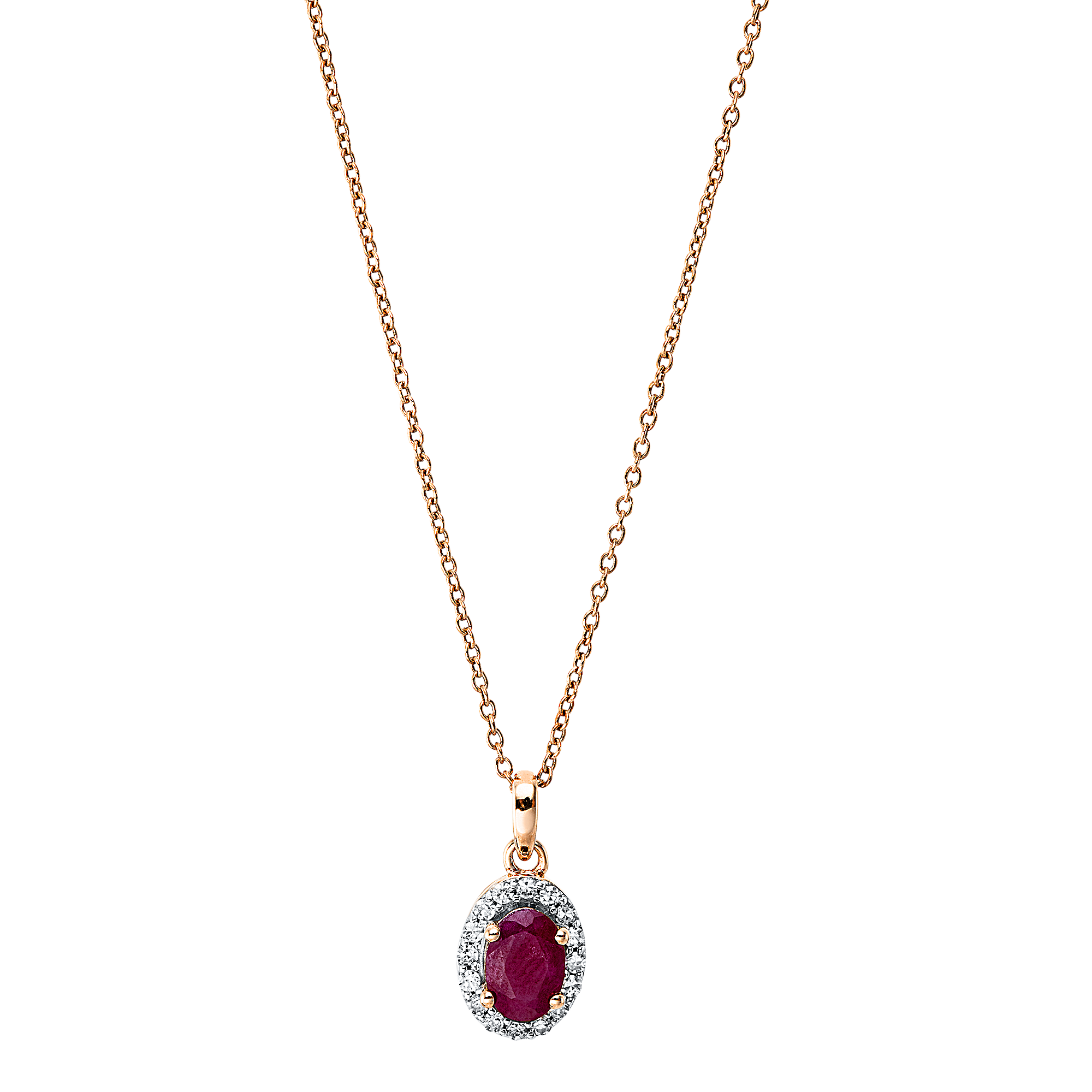 Brogle Classic necklace with ruby pendant Brogle Classic necklace with ruby pendant