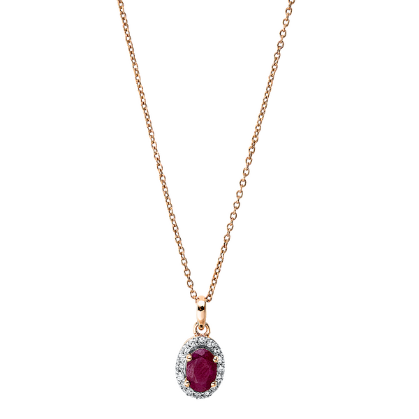 Brogle Classic necklace with ruby pendant Brogle Classic necklace with ruby pendant
