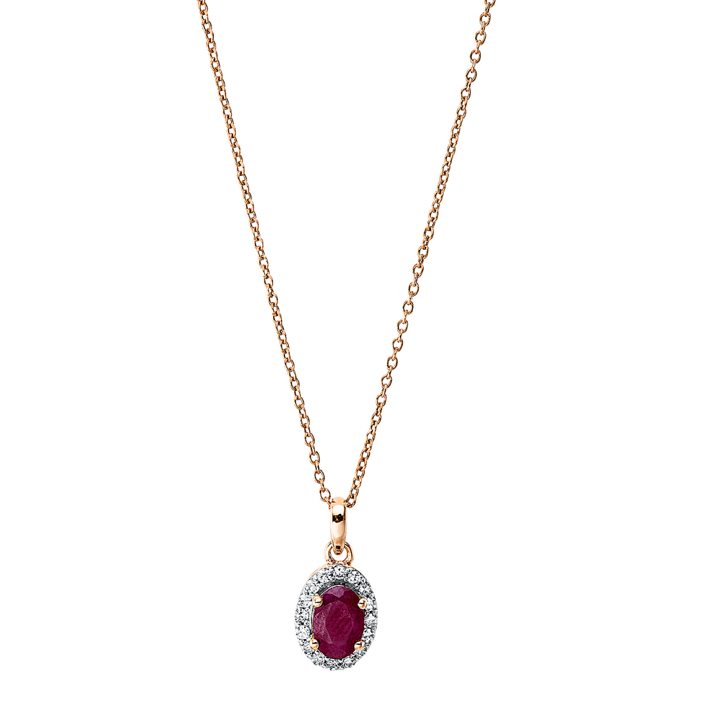Brogle Classic necklace with ruby pendant Brogle Classic necklace with ruby pendant