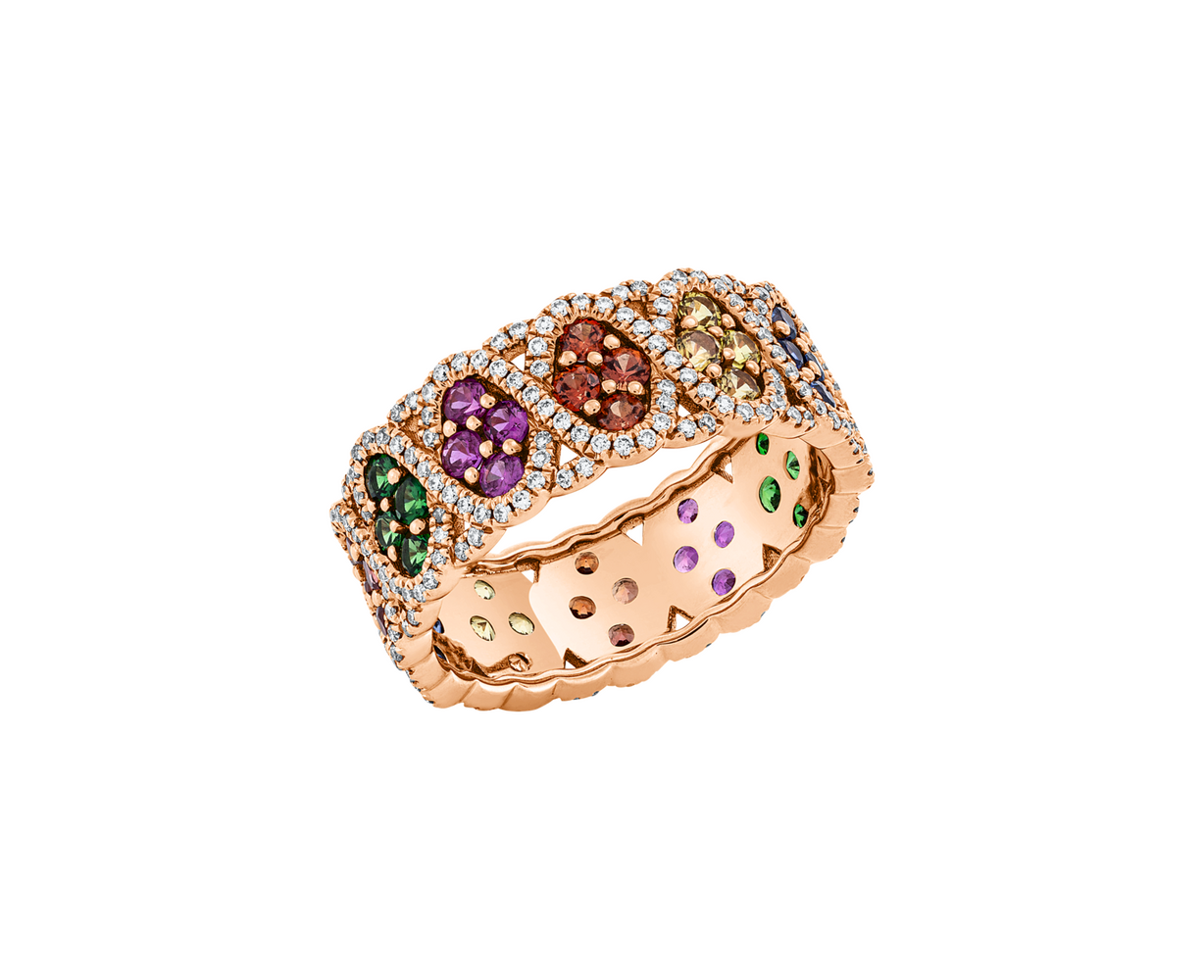 Brogle Classic Sapphire Ring Rainbow