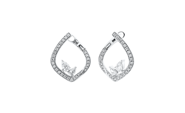 Brogle Classic diamond hoop earrings Brogle Classic diamond hoop earrings