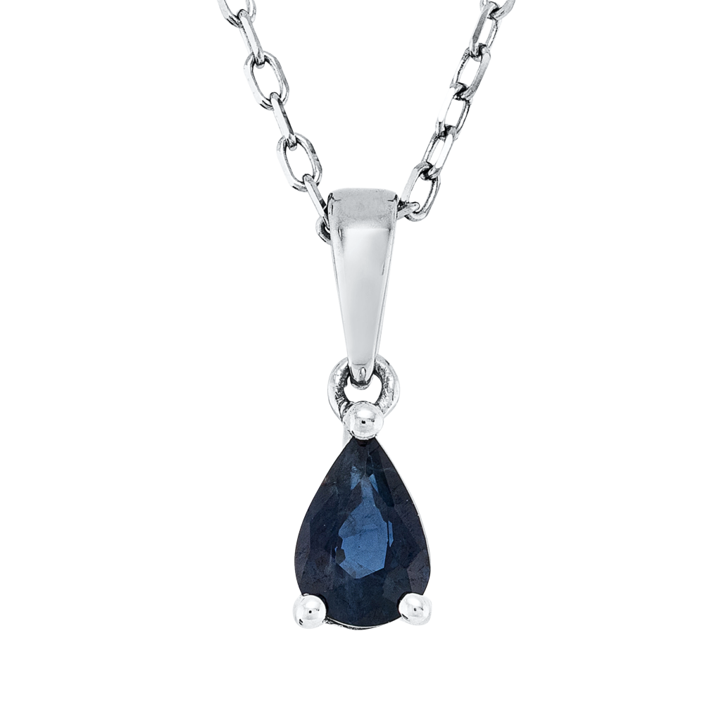 Brogle Classic necklace with sapphire pendant