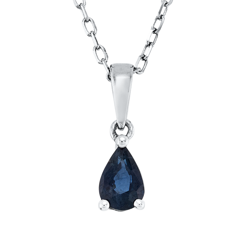 Brogle Classic necklace with sapphire pendant Brogle Classic necklace with sapphire pendant
