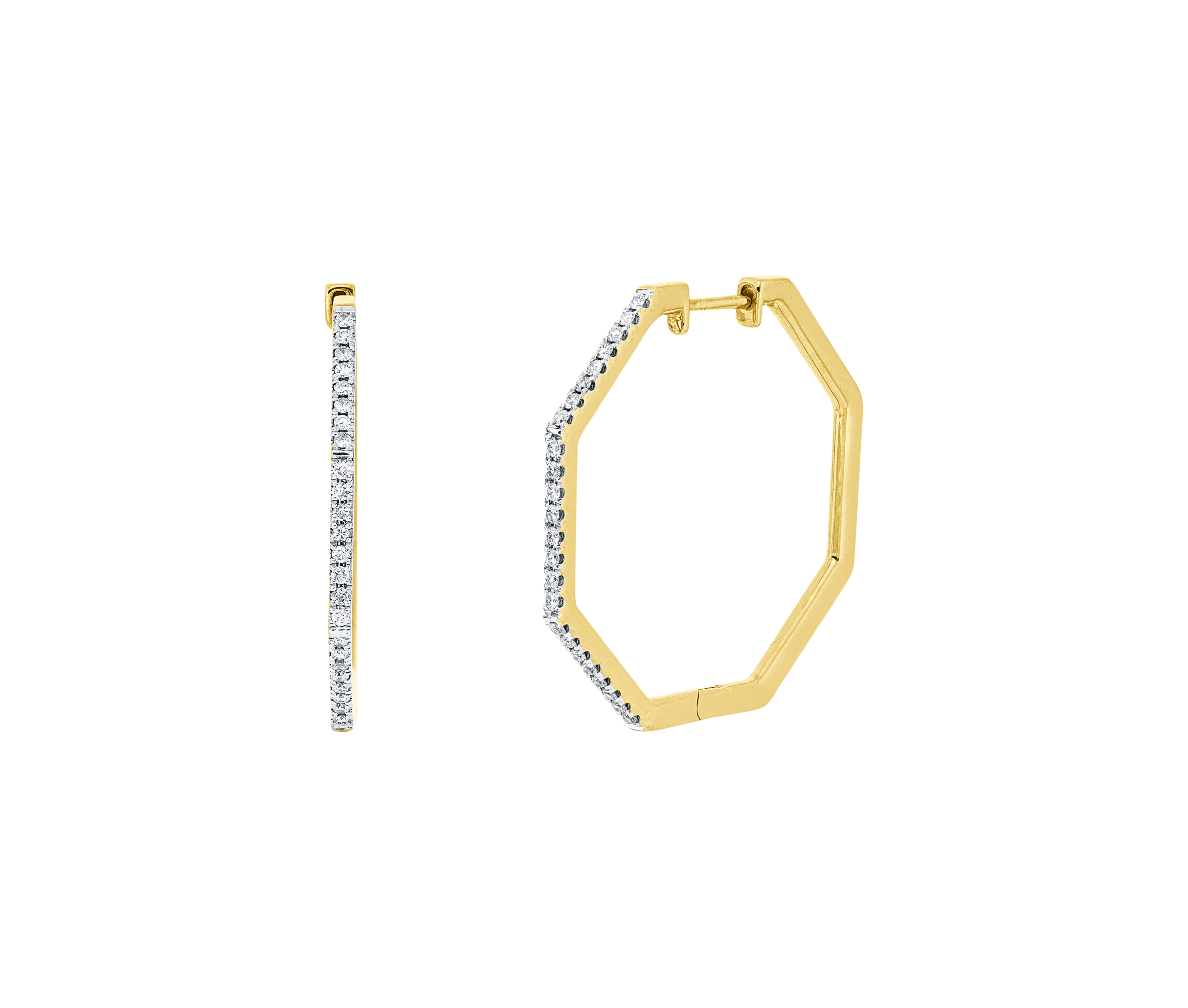 Brogle Classic Bicolor Diamantcreolen