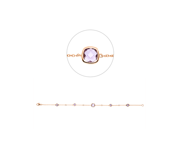 Brogle Classic Amethystarmband Brogle Classic Amethystarmband