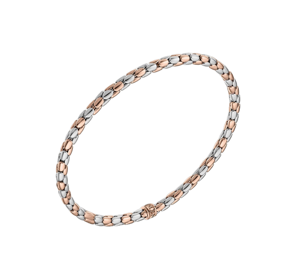 Chimento Stretch Spring Two-Tone Flexible Bracelet