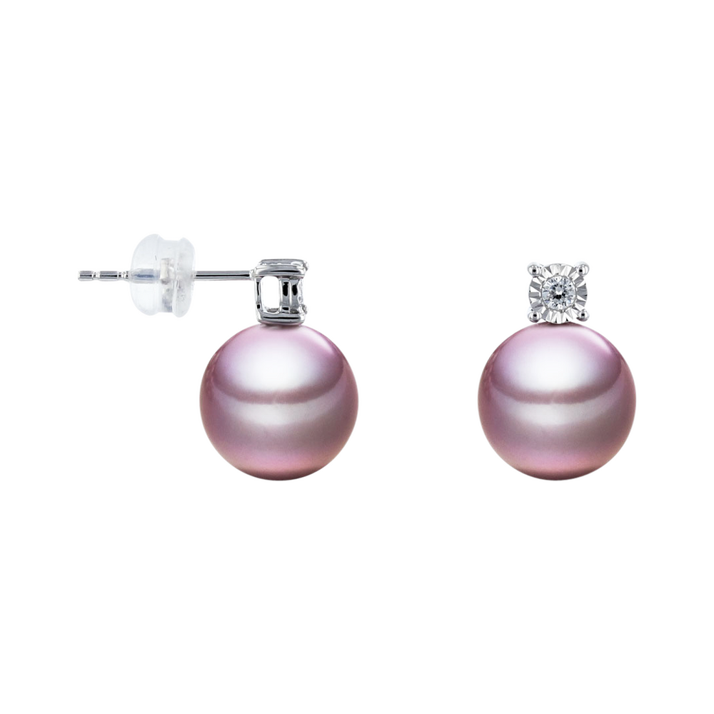 Brogle Selection Ocean freshwater pearl stud earrings