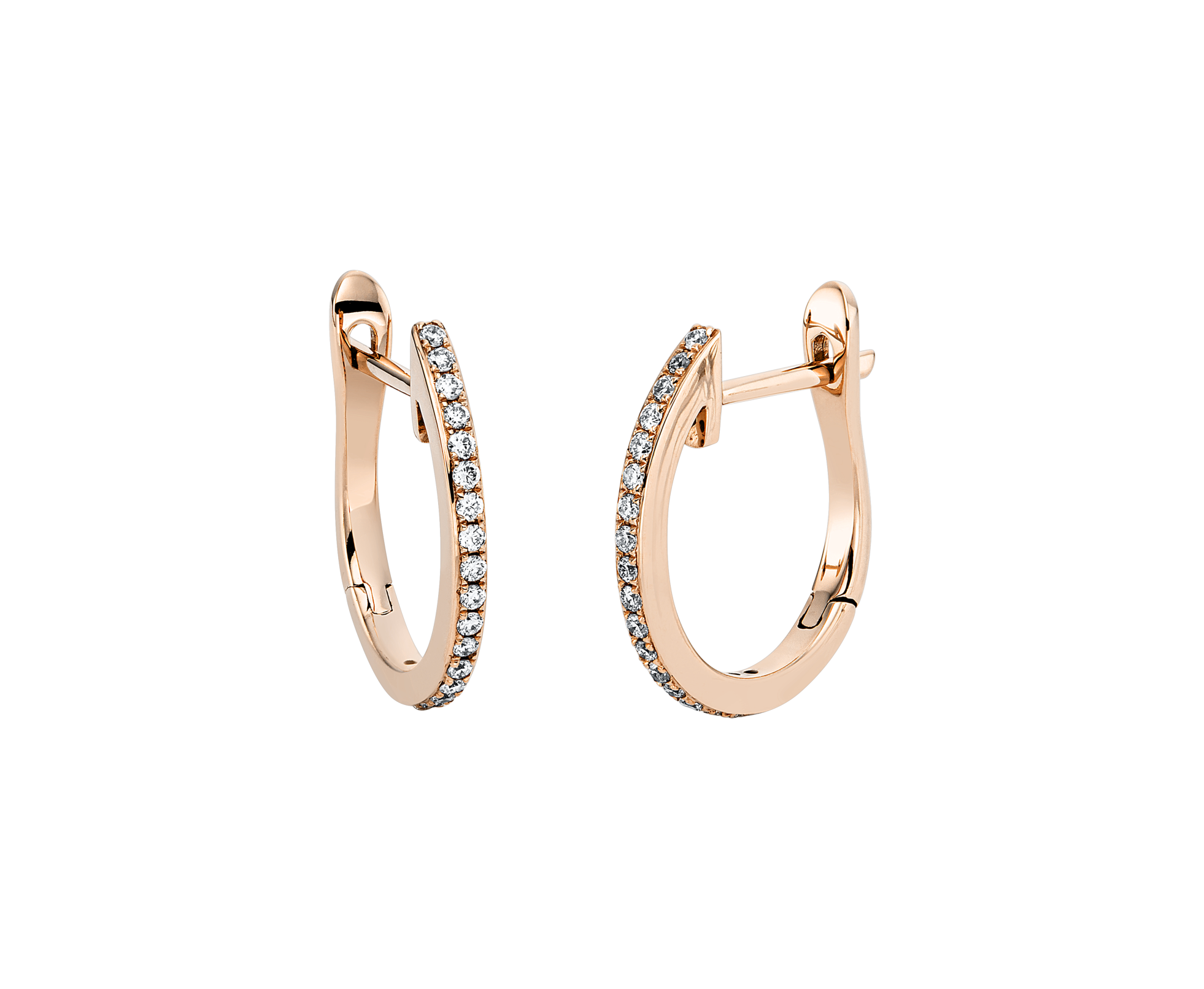 Brogle Classic diamond hoop earrings Brogle Classic diamond hoop earrings