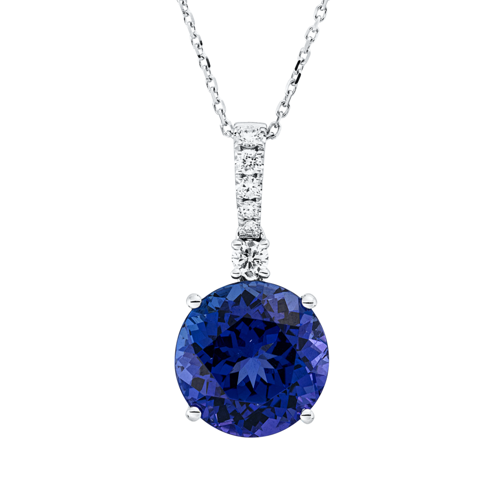 Brogle Selection necklace with tanzanite pendant Brogle Selection necklace with tanzanite pendant