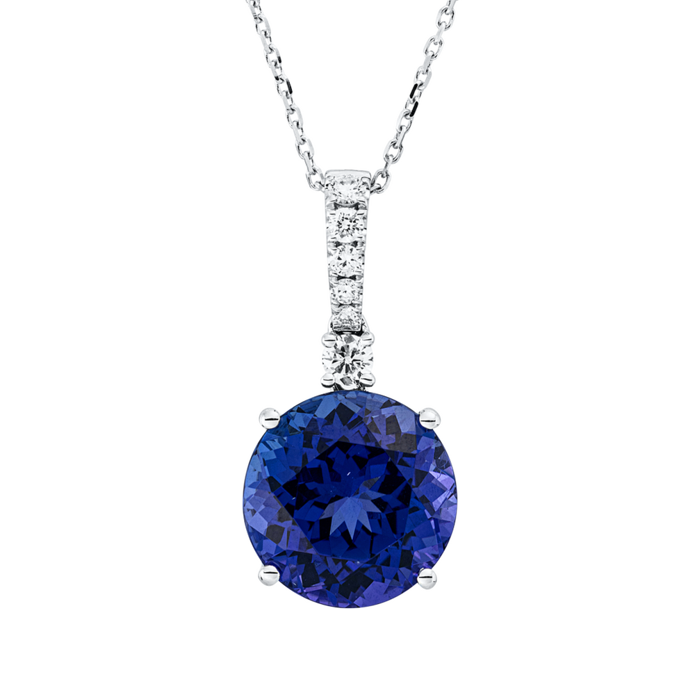 Brogle Selection necklace with tanzanite pendant Brogle Selection necklace with tanzanite pendant