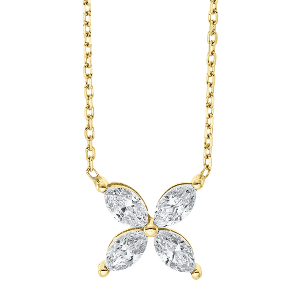 Brogle Selection Casual gold chain with diamond pendant