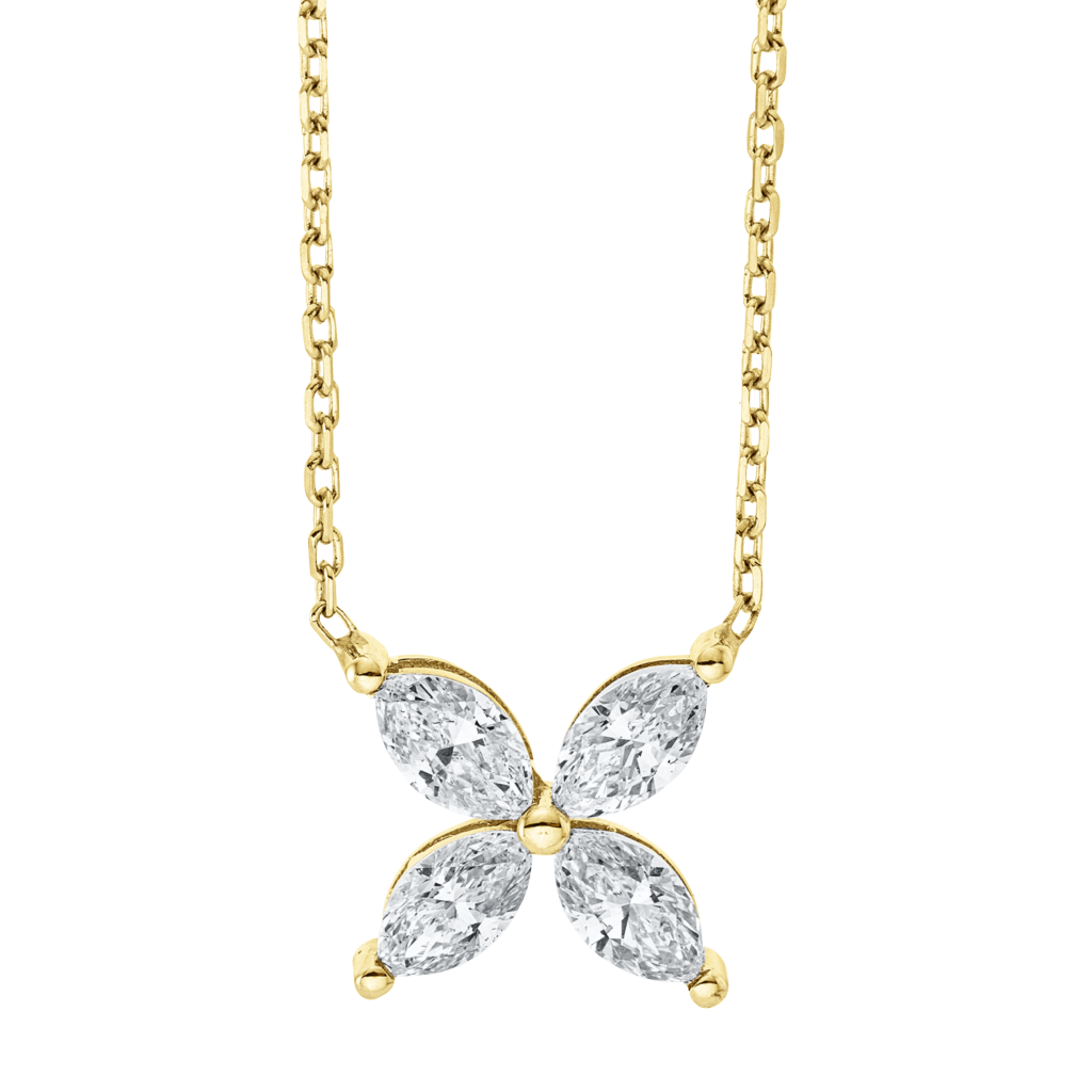 Brogle Selection Casual gold chain with diamond pendant Brogle Selection Casual gold chain with diamond pendant