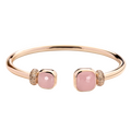 Pomellato Nudo Classic & Petit mit Rosenquarz und Chalcedon Armspange