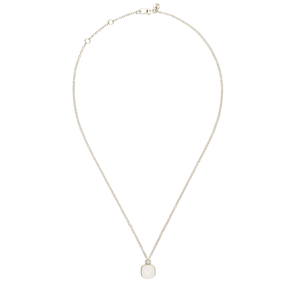 PCC2030 UWWHR B0QLT 030 Pomellato necklace with pendant nudo milky white gold 18kt diamond ad9b737eae851dce2