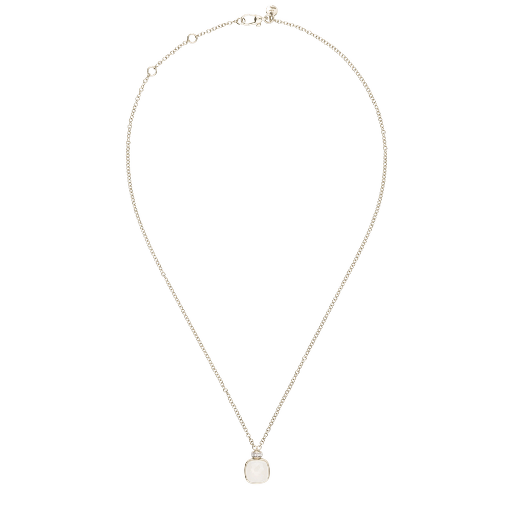 PCC2030 UWWHR B0QLT 030 Pomellato necklace with pendant nudo milky white gold 18kt diamond ad9b737eae851dce2