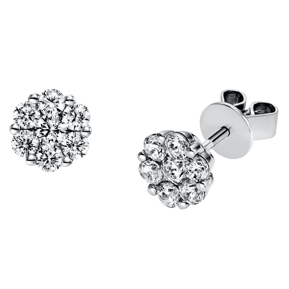 Brogle Selection Illusion diamond stud earrings