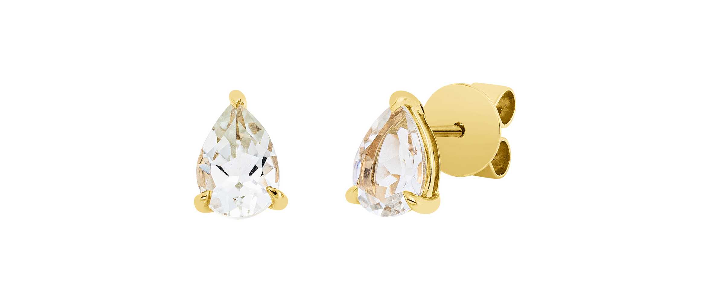 Brogle Classic amethyst stud earrings