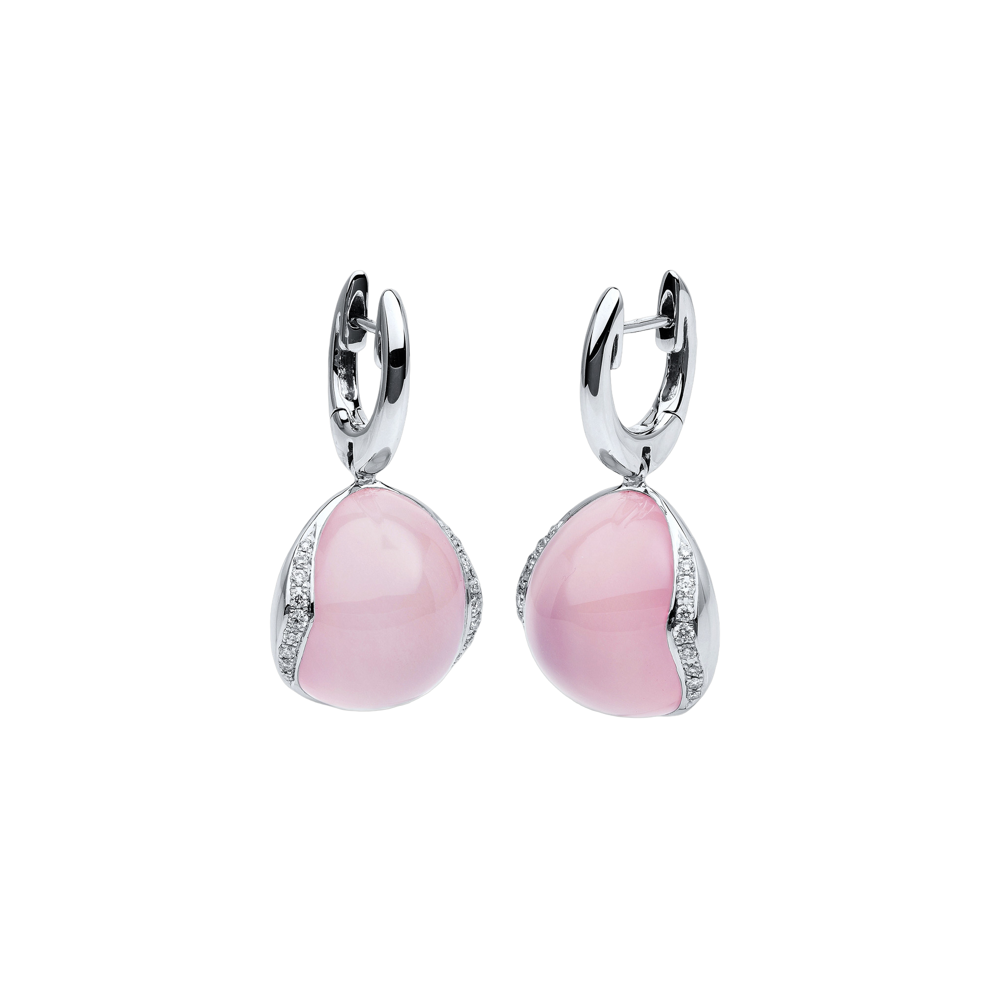 Brogle Classic Rose Quartz Earrings