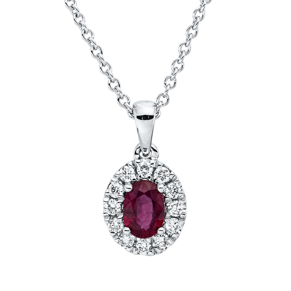 Brogle Classic Kette mit Rubinanhänger Brogle Classic Kette mit Rubinanhänger