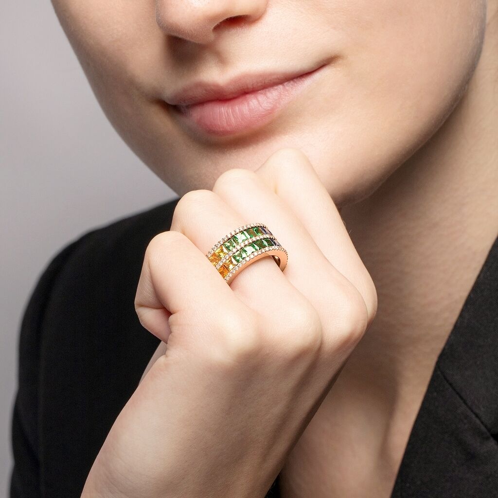 Brogle Selection sapphire ring Rainbow Brogle Selection sapphire ring Rainbow