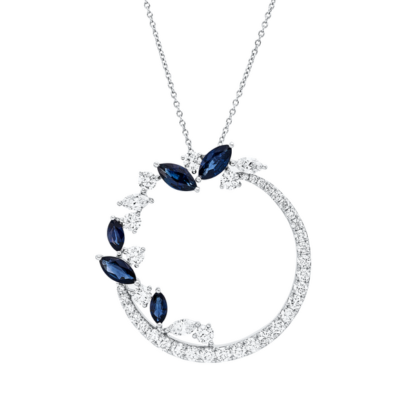 Brogle Selection Kette mit Saphiranhänger Brogle Selection Kette mit Saphiranhänger