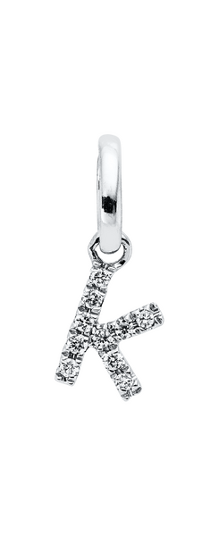 Brogle Classic Buchstabenanhänger K mit Diamanten