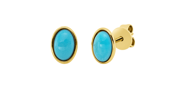 Brogle Classic turquoise ear studs Brogle Classic turquoise ear studs