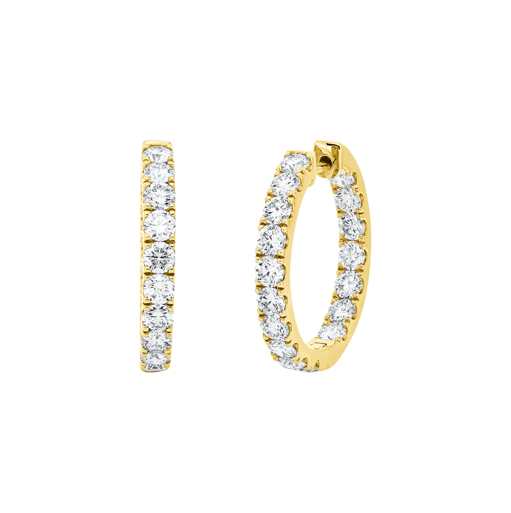 Brogle Selection diamond hoop earrings Brogle Selection diamond hoop earrings