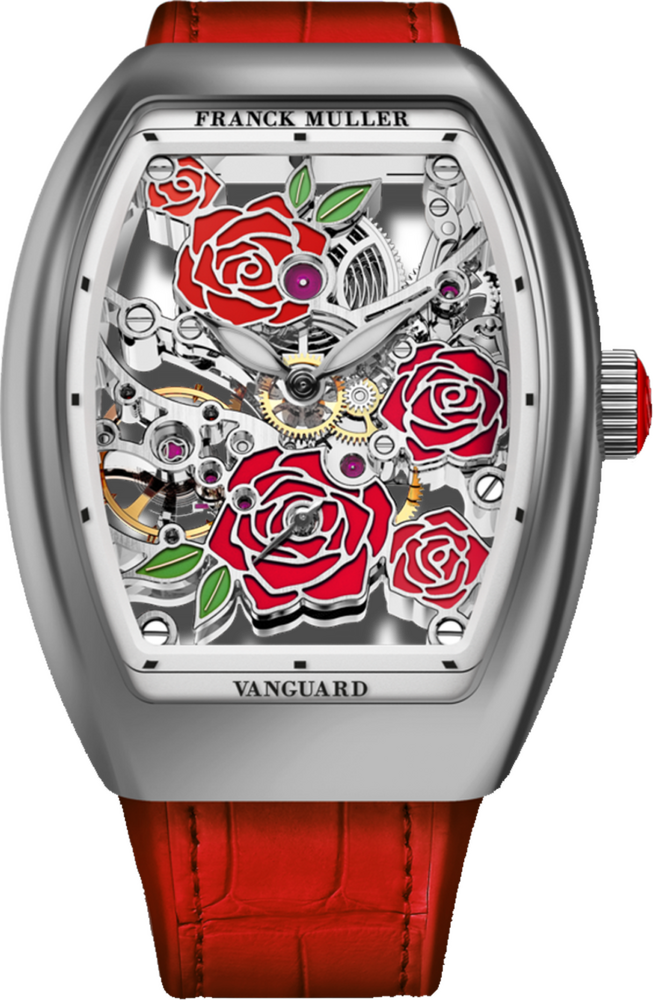 Franck Muller Vanguard Rose Skeleton 42.3 x 32mm Franck Muller Vanguard Rose Skeleton 42.3 x 32mm