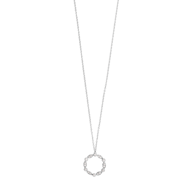 Brogle Selection Casual gold chain with diamond pendant