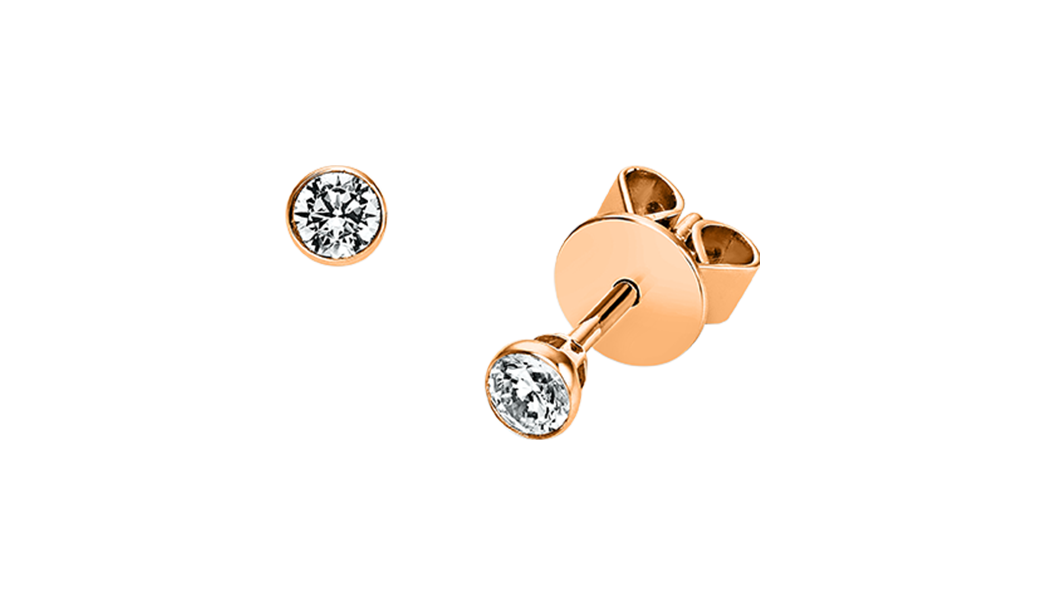 Brogle solitaire ear studs Sophie up to 0.5 carat Brogle solitaire ear studs Sophie up to 0.5 carat