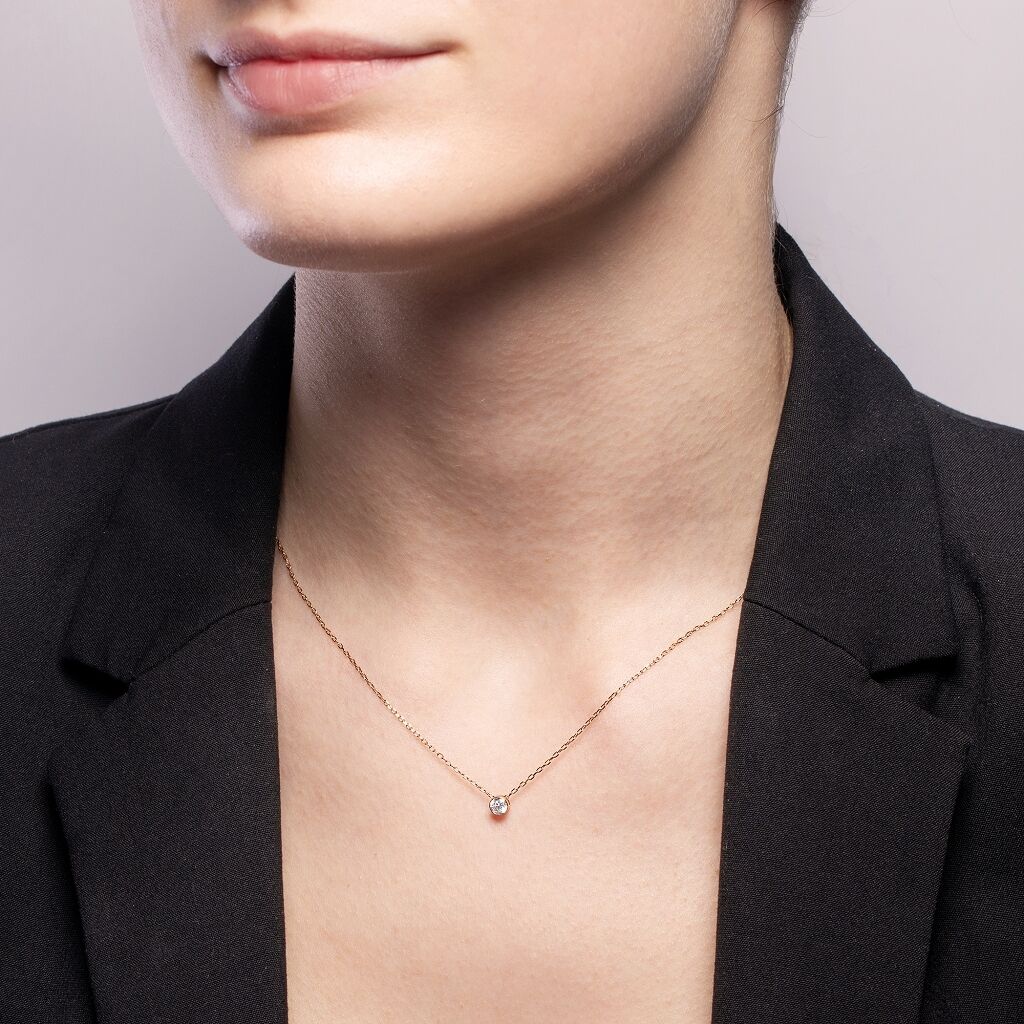 Brogle Selection necklace with pendant Sophie up to 0.25 carat Brogle Selection necklace with pendant Sophie up to 0.25 carat