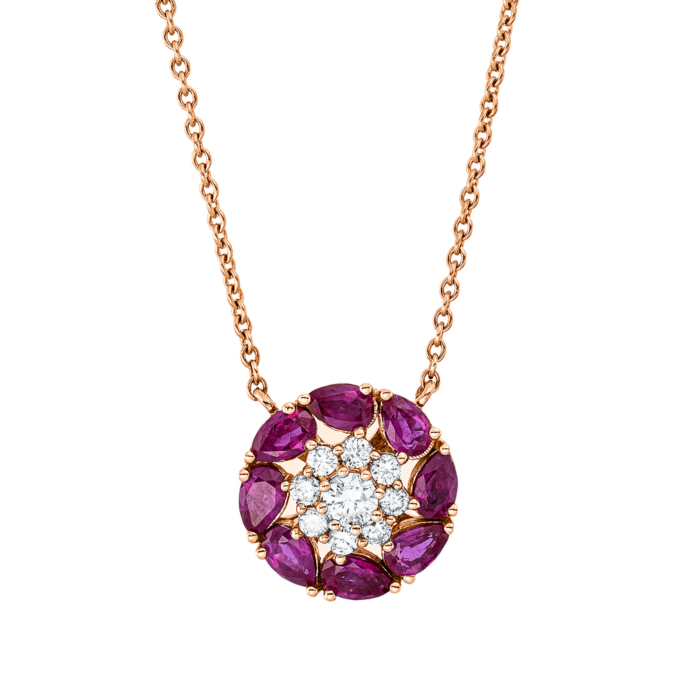 Brogle Classic necklace with ruby pendant