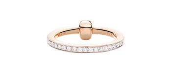 PAC4015 O7WHR DB000 040 Pomellato pomellato together ring single band rose gold 18kt diamond n65c36e04635e4f10