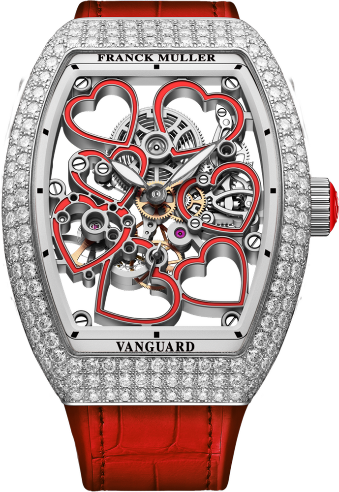 Franck Muller Vanguard Heart Skeleton 42.3 x 32mm