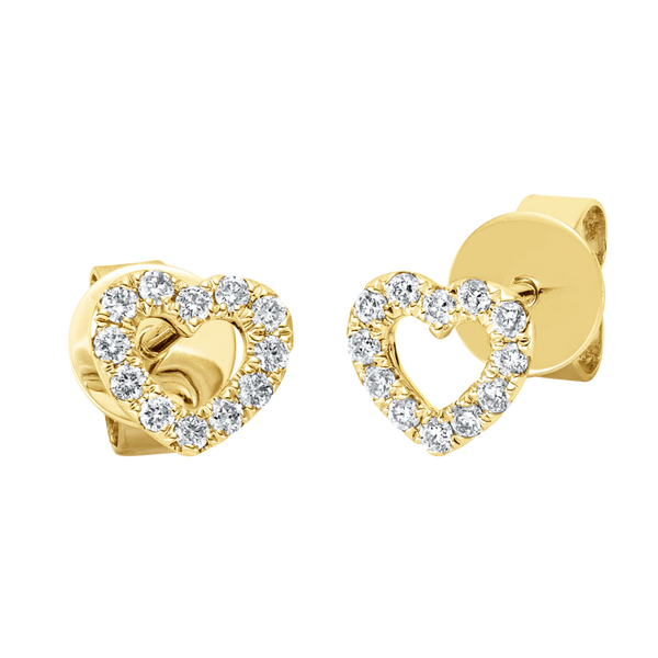 Brogle Selection Spirit heart stud earrings