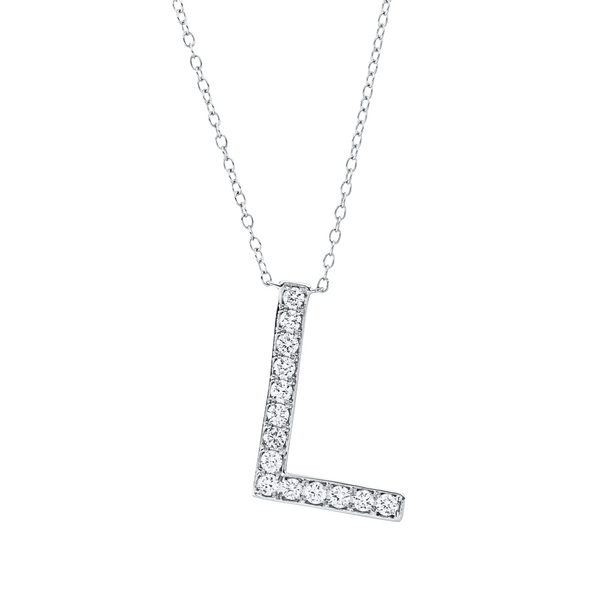 Brogle Classic Kette mit Diamantbuchstaben L