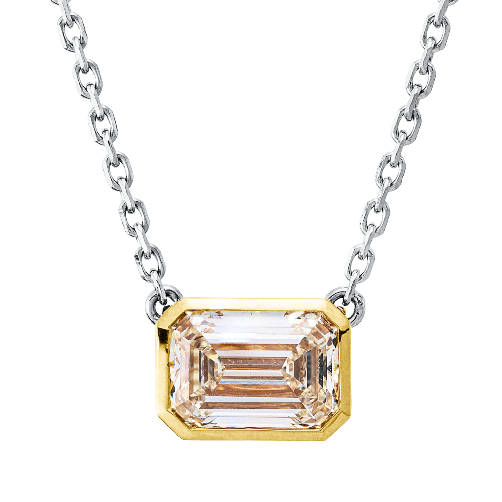 Brogle Selection Bicolor Kette mit Diamantanhänger Brogle Selection Bicolor Kette mit Diamantanhänger