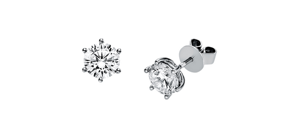 Brogle solitaire stud earrings Marie from 1.4 carat Brogle solitaire stud earrings Marie from 1.4 carat