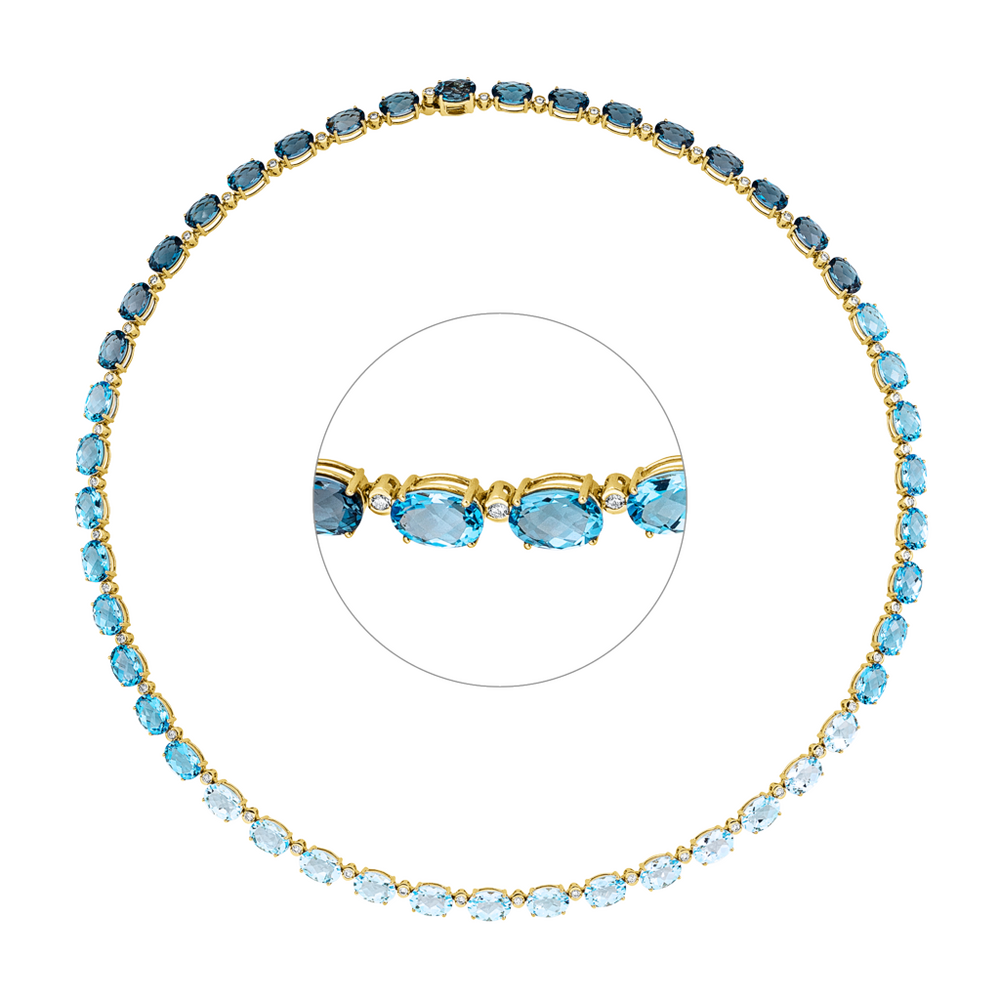 Brogle Selection coloured stone necklace