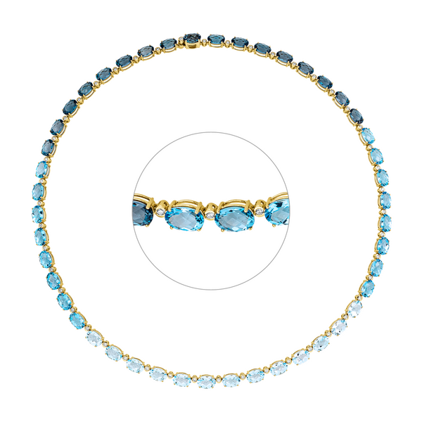 Brogle Selection coloured stone necklace