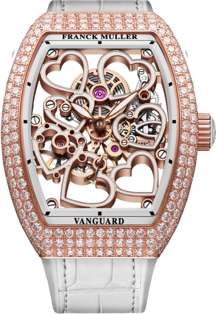 Franck Muller Vanguard Heart Skeleton 42.3 x 32mm