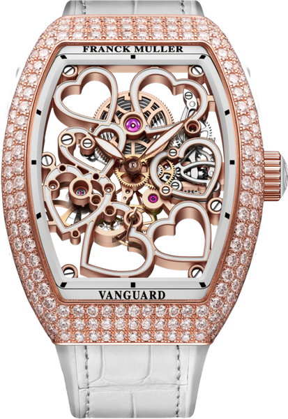 Franck Muller Vanguard Heart Skeleton 42.3 x 32mm