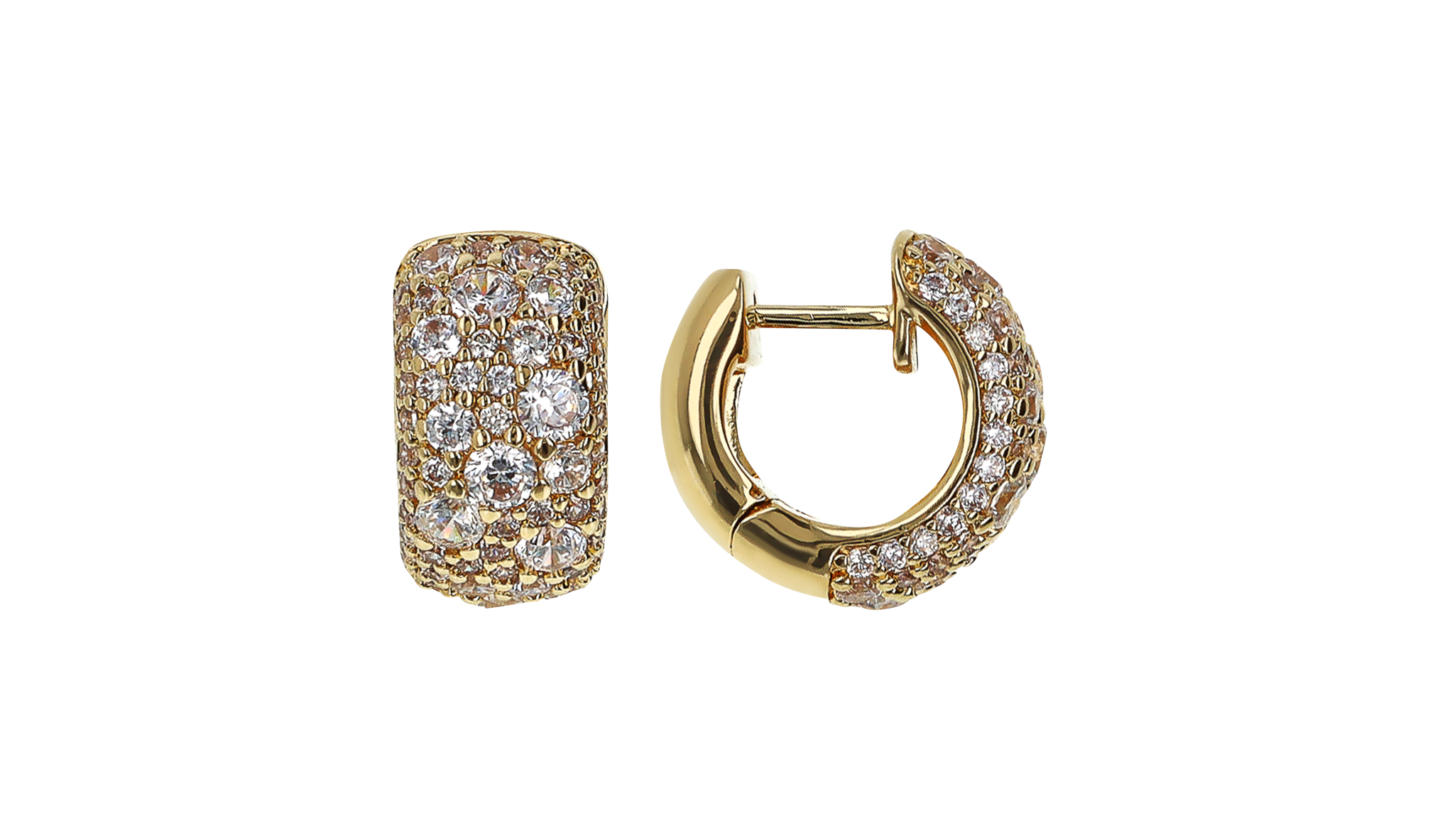 Bronzallure Golden hoop earrings Bronzallure Golden hoop earrings