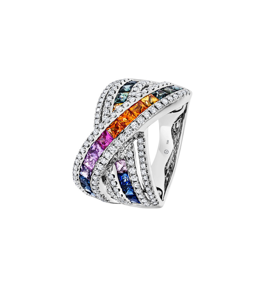 Brogle Selection sapphire ring Rainbow Brogle Selection sapphire ring Rainbow