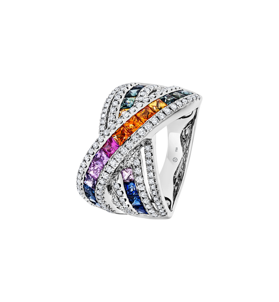 Brogle Selection sapphire ring Rainbow Brogle Selection sapphire ring Rainbow