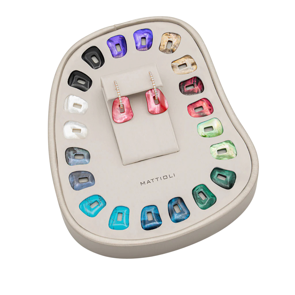 Mattioli Puzzle Ohrringbox, klein mit 11 Puzzle Paaren Mattioli Puzzle Ohrringbox, klein mit 11 Puzzle Paaren