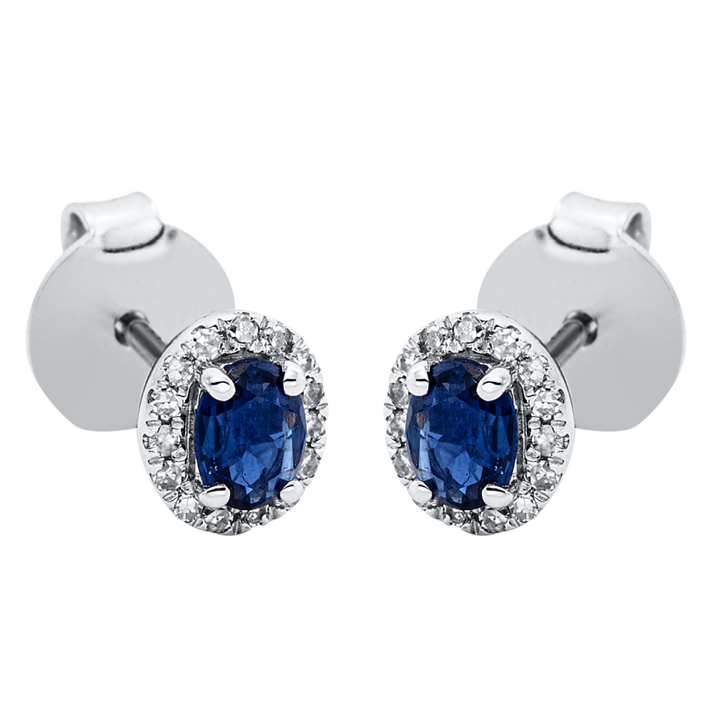 Brogle Selection Royal stud earrings with sapphires