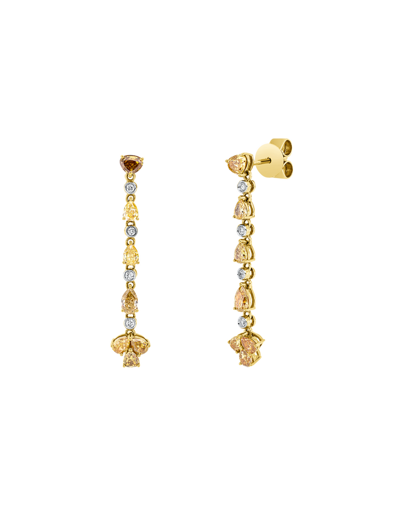 Brogle Classic bicolour diamond earrings