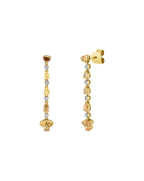 Brogle Classic bicolour diamond earrings